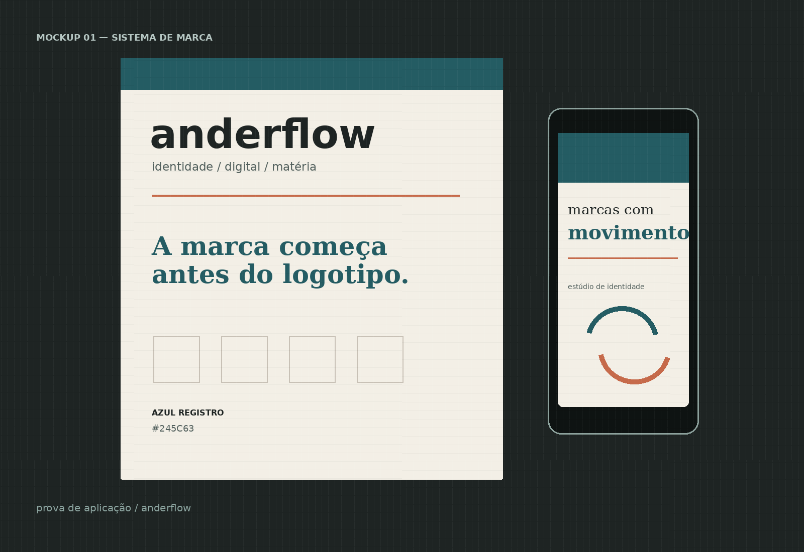 Exemplo de identidade visual Anderflow