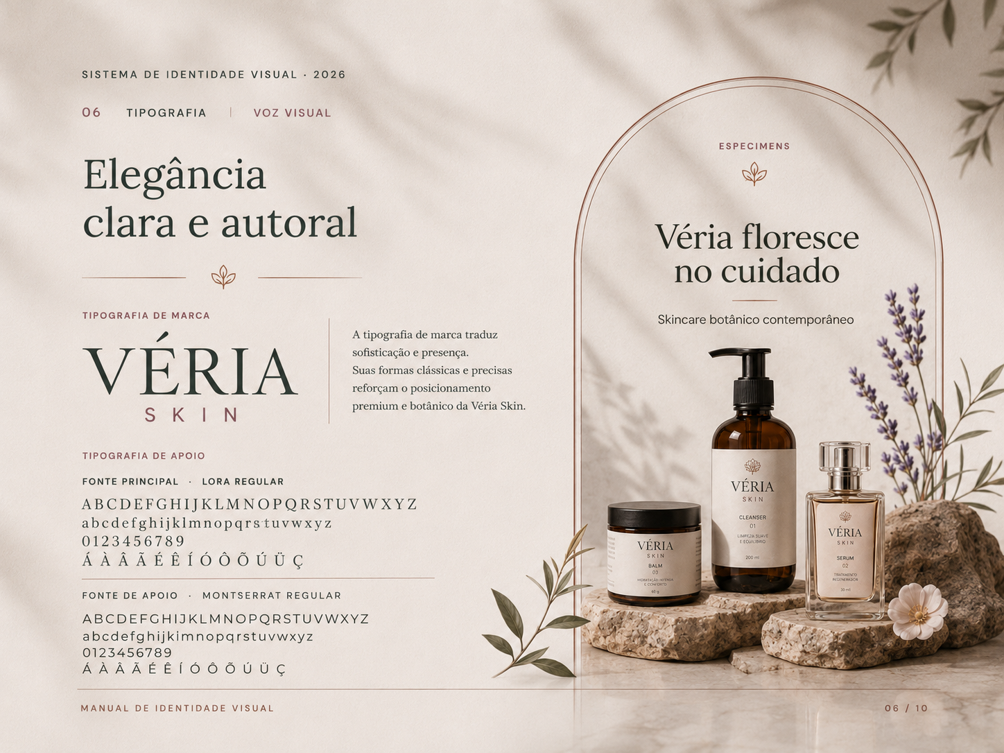 Exemplo de aplicação VÉRIA em peça visual